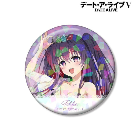 『デート・ア・ライブV』描き下ろし 夜刀神十香 プリンセス玉座ver. 75mmホログラム缶バッジ