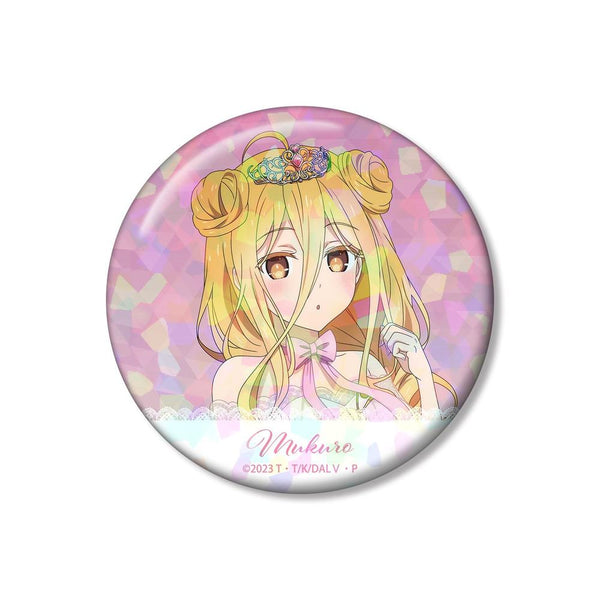 『デート・ア・ライブV』描き下ろし 星宮六喰 プリンセス玉座ver. 75mmホログラム缶バッジ