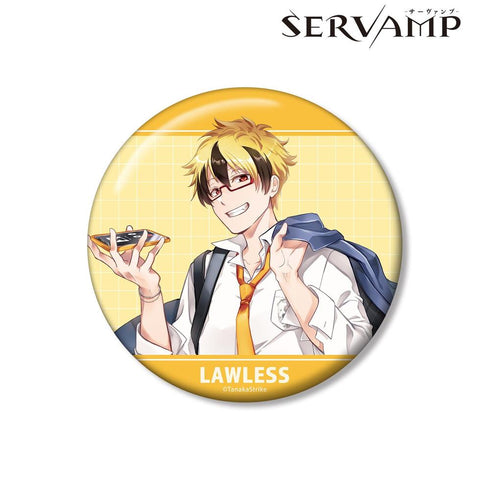 『SERVAMP-サーヴァンプ-』田中ストライク先生 描き下ろし ロウレス 学園風ver. 100mm缶バッジ