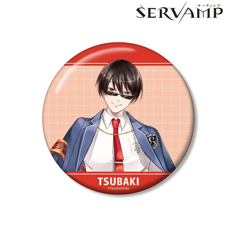 『SERVAMP-サーヴァンプ-』田中ストライク先生 描き下ろし 椿 学園風ver. 100mm缶バッジ