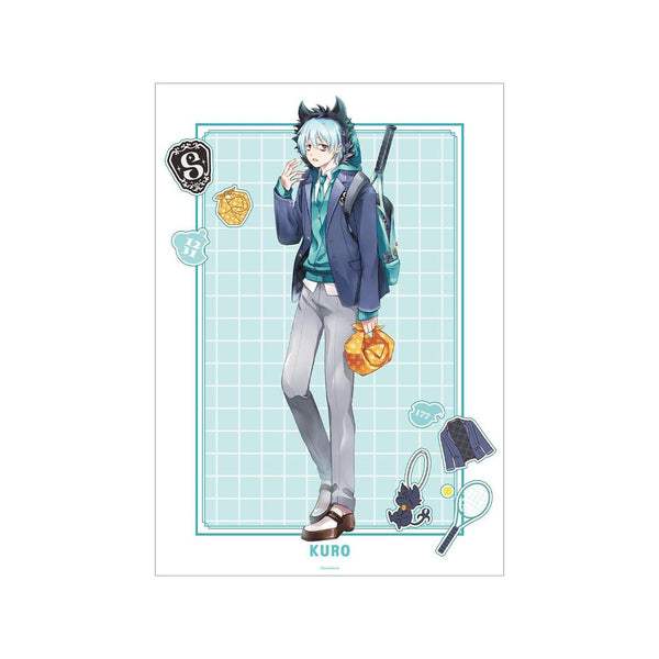 『SERVAMP-サーヴァンプ-』田中ストライク先生 描き下ろし クロ 学園風ver. A3マット加工ポスター