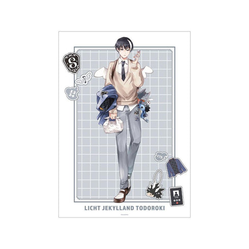 『SERVAMP-サーヴァンプ-』田中ストライク先生 描き下ろし リヒト・ジキルランド・轟 学園風ver. A3マット加工ポスター