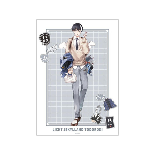 『SERVAMP-サーヴァンプ-』田中ストライク先生 描き下ろし リヒト・ジキルランド・轟 学園風ver. A3マット加工ポスター