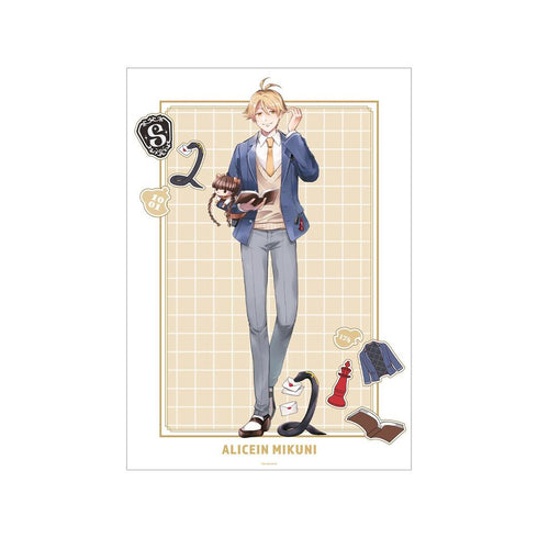 『SERVAMP-サーヴァンプ-』田中ストライク先生 描き下ろし 有栖院御国 学園風ver. A3マット加工ポスター