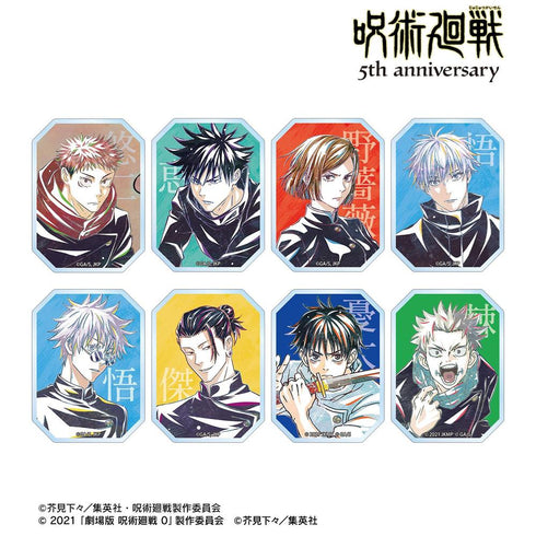 "Jujutsu Kaisen" Anime "Jujutsu Kaisen" 5th Anniversary Ani-Art Trading Clear Die-Cut Stickers (Sold by the box)