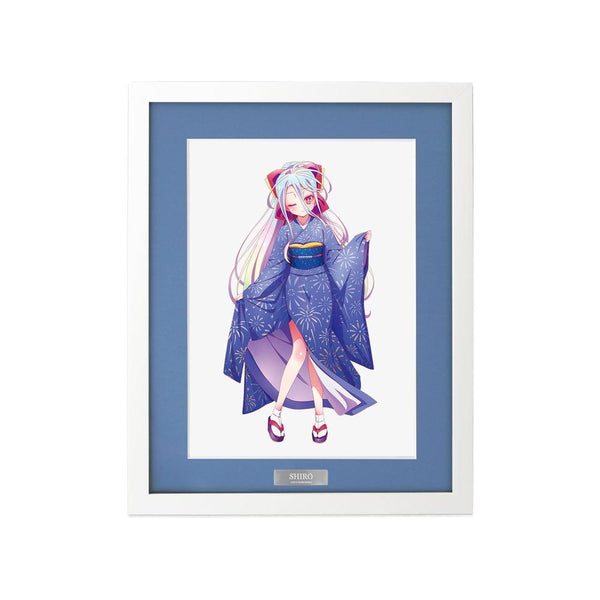 "No Game No Life" Original Illustration: Shiro in Traditional Japanese Attire A4 Character Fine Art Print