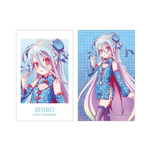 《No Game No Life》全新绘制 白 旗袍版 插画卡2张套装