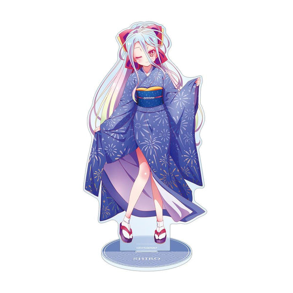 "No Game No Life" Original Illustration: Shiro in Traditional Japanese Attire Extra-Large Acrylic Stand