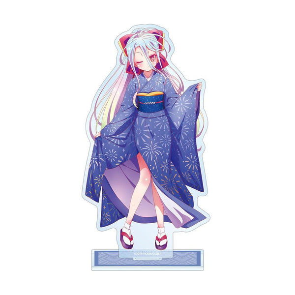 "No Game No Life" Original Illustration: Shiro in Traditional Japanese Attire BIG Acrylic Stand