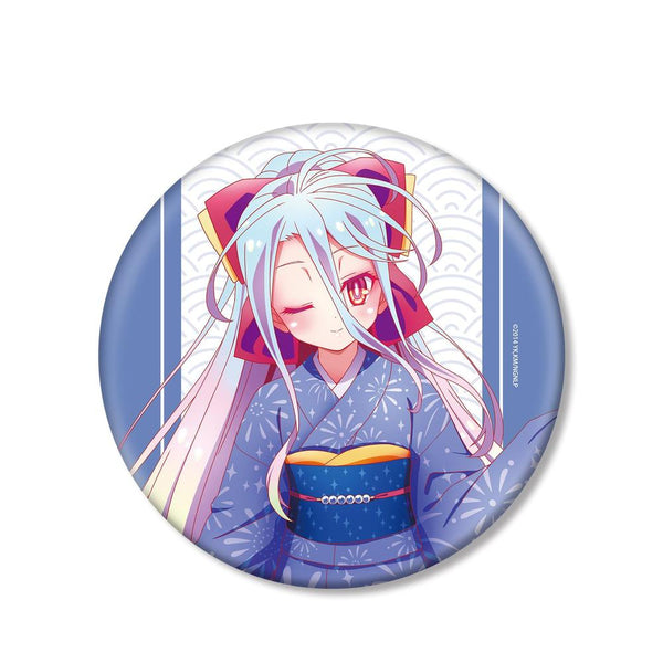 "No Game No Life" Original Illustration: Shiro in Traditional Japanese Attire BIG Pin Badge