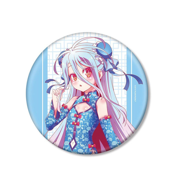 "No Game No Life" Original Illustration: Shiro in a Cheongsam BIG Pin Badge