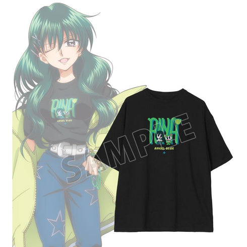 "Pichi Pichi Pitch" x ANGEL BLUE Collaboration: Exclusive Illustration – Rina Tōin Wearing a BIG Silhouette Unisex T-Shirt