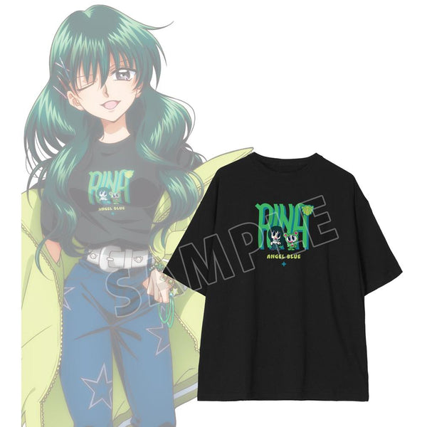 "Pichi Pichi Pitch" x ANGEL BLUE Collaboration: Exclusive Illustration – Rina Tōin Wearing a BIG Silhouette Unisex T-Shirt