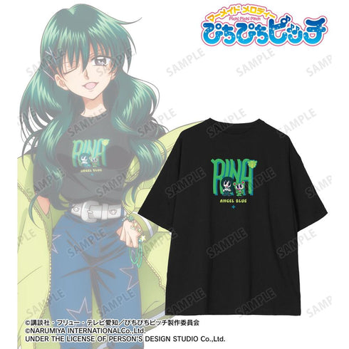 "Pichi Pichi Pitch" x ANGEL BLUE Collaboration: Exclusive Illustration – Rina Tōin Wearing a BIG Silhouette Unisex T-Shirt