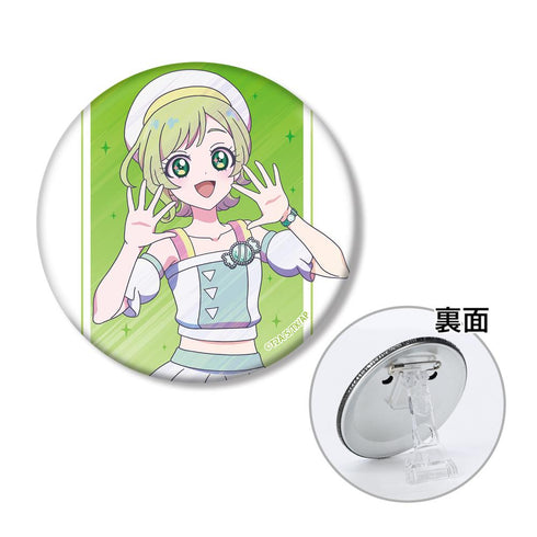 『ひみつのアイプリ』三ツ葉 アイリ Ani-Art clear label 3WAY缶バッジ