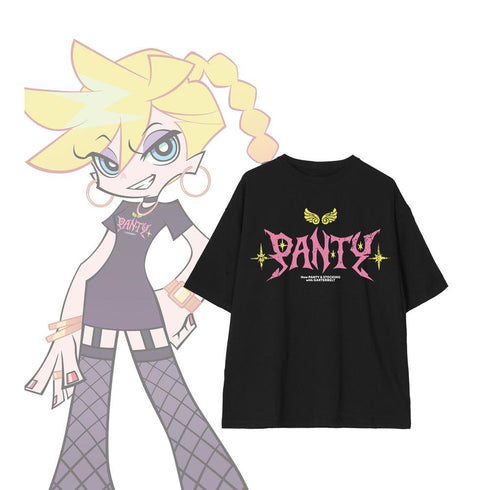 《New PANTY & STOCKING with GARTERBELT》全新绘制 潘蒂 模特版 穿着BIG版型T恤 B款 男女通用