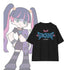 『New PANTY & STOCKING with GARTERBELT』描き下ろし ストッキング モデルver. 着用BIGシルエットTシャツ Bユニセックス