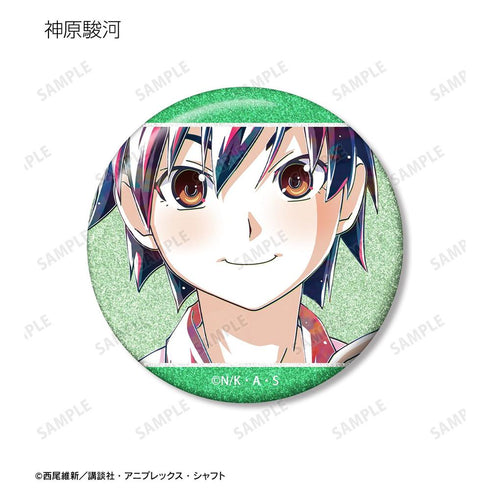 "Monogatari Series" Trading Ani-Art Glitter Pin Badges (Sold by the box)