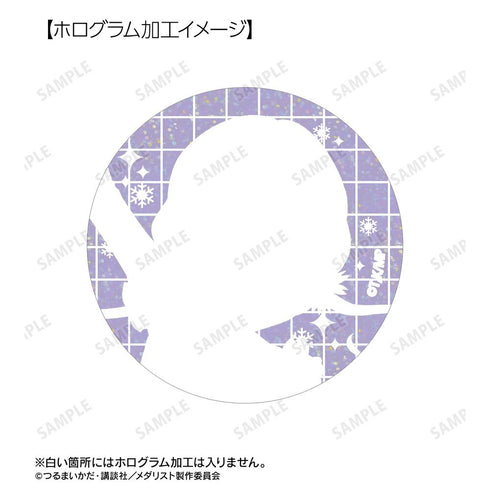 『メダリスト』鹿本すず ホログラム缶バッジ2個セット