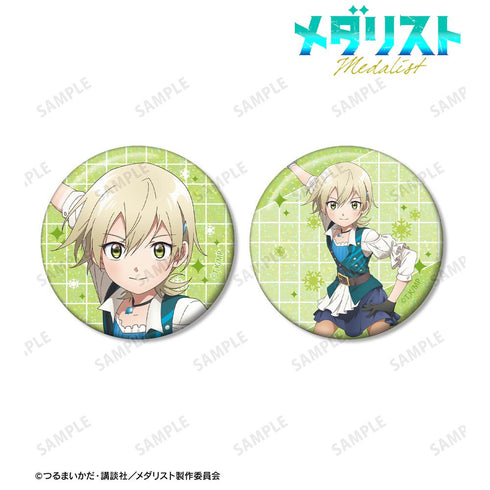 『メダリスト』八木夕凪 ホログラム缶バッジ2個セット