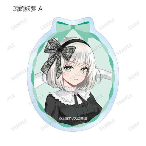 『東方Project』松本能人イラスト ガーリーファッションver. トレーディングクリアダイカットステッカー(単位/BOX)