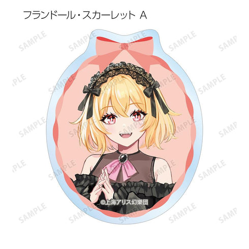 『東方Project』松本能人イラスト ガーリーファッションver. トレーディングクリアダイカットステッカー(単位/BOX)