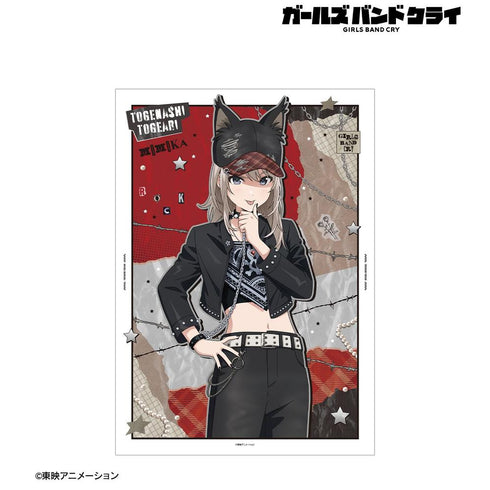 『ガールズバンドクライ』描き下ろし 河原木 桃香 パンクファッションver. A3マット加工ポスター