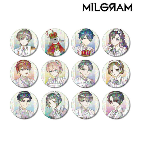 "MILGRAM" Original Illustration 6th Anniversary Ver. Trading Hologram Pin Badge (Sold by the box)