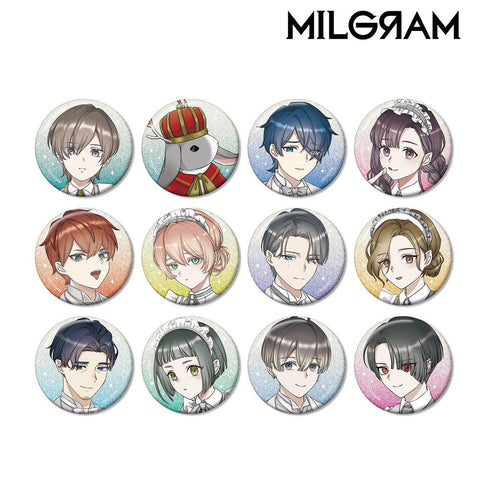 "MILGRAM" Original Art 6th Anniversary Ver. Trading Glitter Pin Badge (Sold by the box)