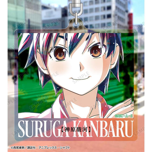 "Monogatari Series" Kanbara Suruga Ani-Art Aurora Acrylic Keychain