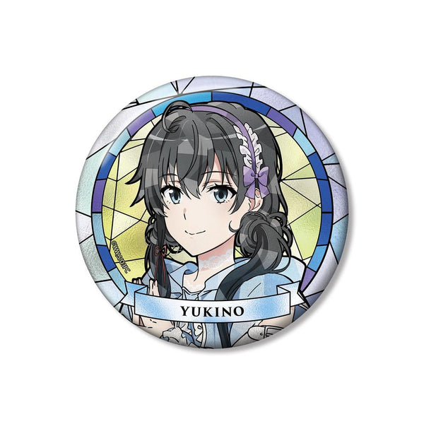 "My Teen Romantic Comedy SNAFU: The End" Original Illustration: Yukino Yukinoshita in Cute Casual Clothes Ver. Aure Glass 100mm Pin Badge