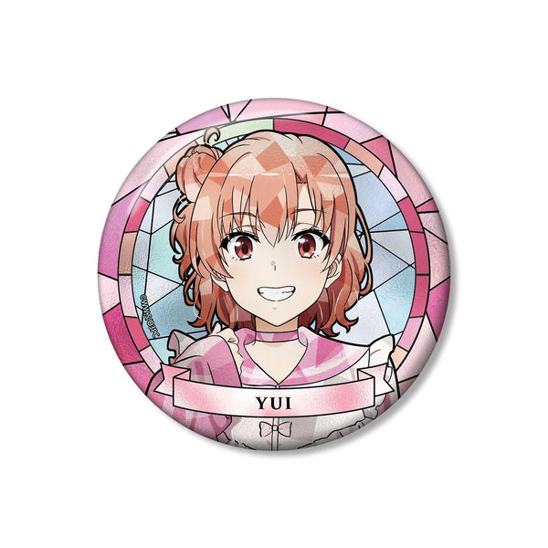 "My Teen Romantic Comedy SNAFU: The End" Original Illustration: Yui Yuigahama in Cute Casual Clothes Ver. Aure Glass 100mm Pin Badge