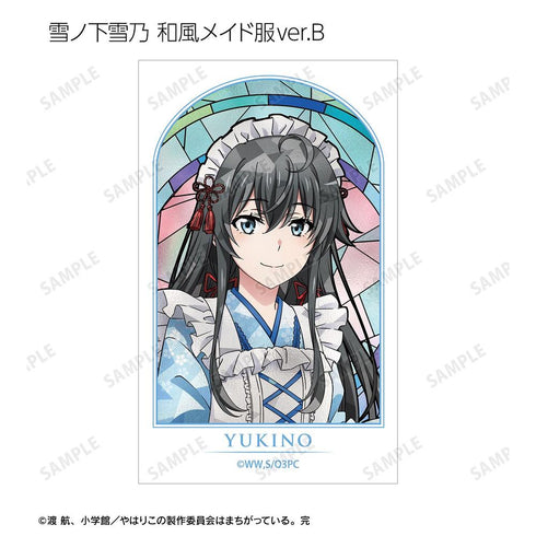 『やはり俺の青春ラブコメはまちがっている。完』描き下ろし 和風メイド服ver.&アメリカンダイナーver.&かわいい私服ver. トレーディング Aure Glass コンパクトクリアカード(単位/BOX)