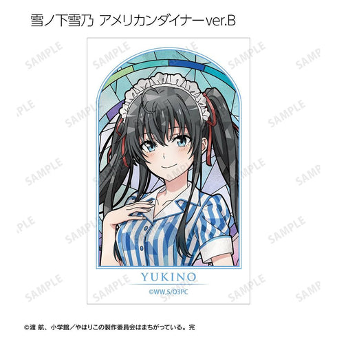 『やはり俺の青春ラブコメはまちがっている。完』描き下ろし 和風メイド服ver.&アメリカンダイナーver.&かわいい私服ver. トレーディング Aure Glass コンパクトクリアカード(単位/BOX)