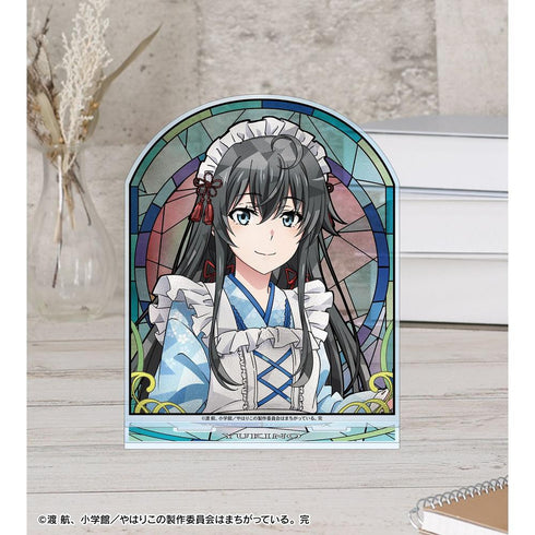 『やはり俺の青春ラブコメはまちがっている。完』描き下ろし 雪ノ下雪乃 和風メイド服ver. Aure Glass BIGアクリルスタンド