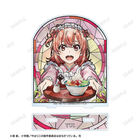 『やはり俺の青春ラブコメはまちがっている。完』描き下ろし 由比ヶ浜結衣 和風メイド服ver. Aure Glass BIGアクリルスタンド