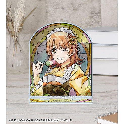 『やはり俺の青春ラブコメはまちがっている。完』描き下ろし 一色いろは 和風メイド服ver. Aure Glass BIGアクリルスタンド