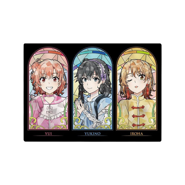 "My Teen Romantic Comedy SNAFU: The End" Original Illustration Group Shot - Cute Casual Outfit Ver. Aure Glass A6 Metal Art Panel