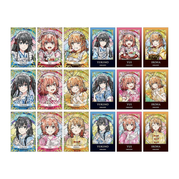 "My Teen Romantic Comedy SNAFU: The End" Original Illustrations: Japanese-Style Maid Outfit Ver., American Diner Ver., & Cute Casual Outfit Ver. Aure Glass Trading Illustration Cards (Sold by the box)