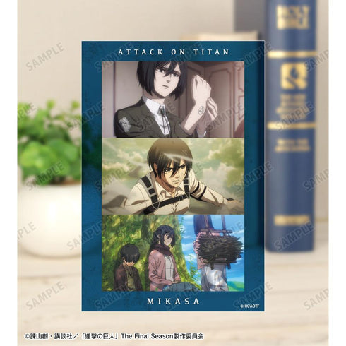 『進撃の巨人』ミカサ 場面写クリアカード