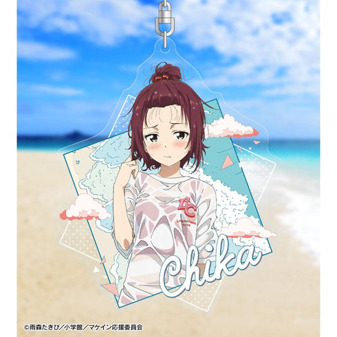《输家女主角太多了!》全新绘制 小鞠 知花 海滩约会版 BIG亚克力钥匙扣