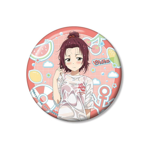 『輸家女主角太多了!』全新繪製 小鞠 知花 海灘約會版 100mm 徽章