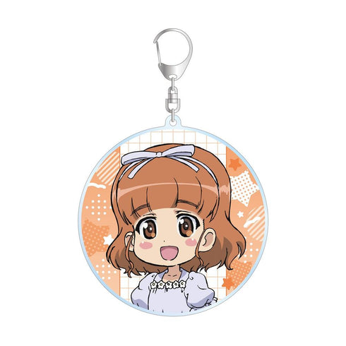 "Girls und Panzer: More Love-Love Operation!" Saori Takebe (10 Years Ago) BIG Acrylic Keychain