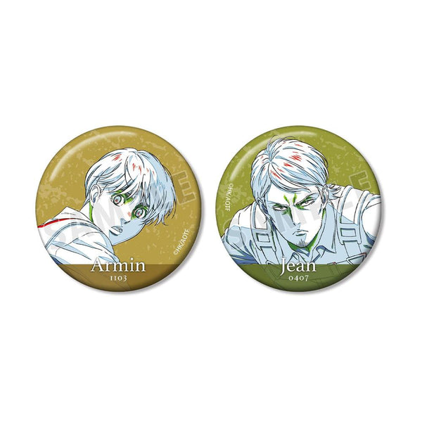 『進撃の巨人』アルミン&ジャン 清書イラスト 缶バッジ2個セット