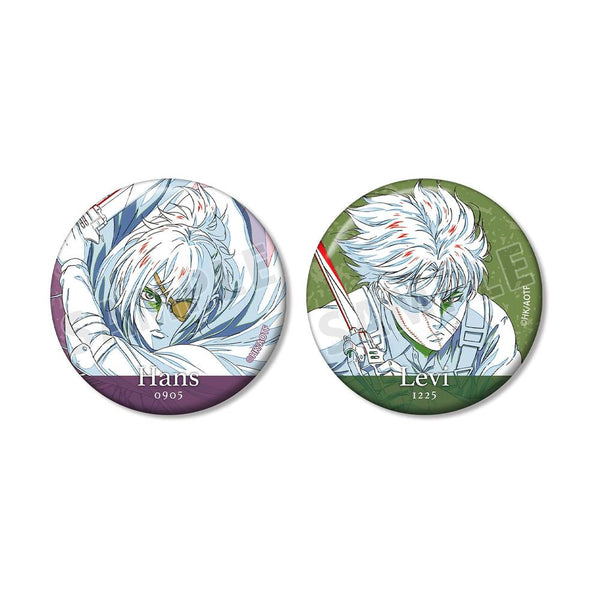 『進撃の巨人』ハンジ&リヴァイ 清書イラスト 缶バッジ2個セット