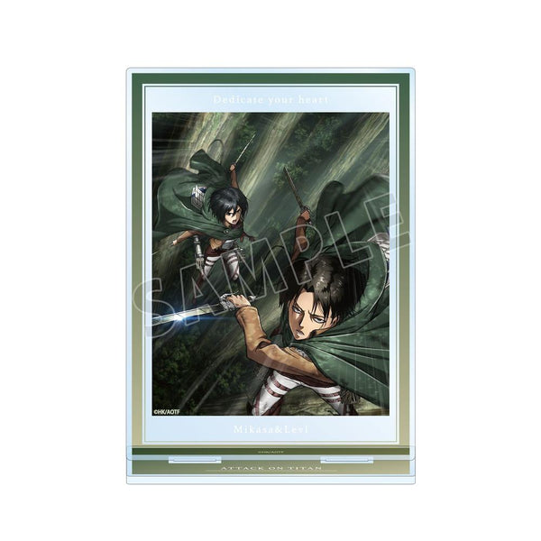 『進撃の巨人』ミカサ&リヴァイ 雑誌イラスト BIGアクリルスタンド