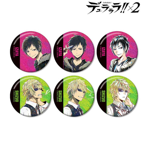 『デュラララ!!×2』トレーディング Ani-Art 第1弾&第2弾 臨也&静雄 グリッター缶バッジ(単位/BOX)