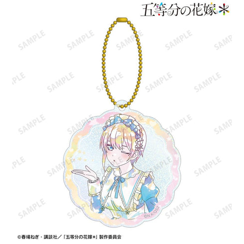 《五等分的新娘*》全新繪製 中野一花 星空女僕版 Ani-Art KAWAII label 亮片壓克力鑰匙圈