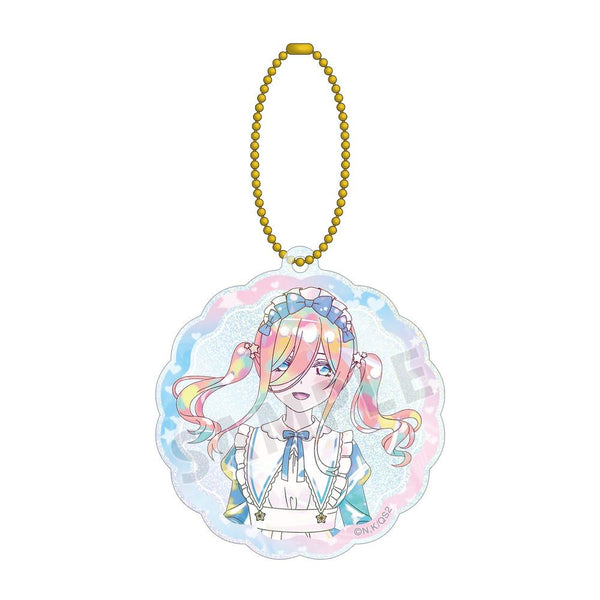 《五等分的新娘*》全新繪製 中野三玖 星空女僕版 Ani-Art KAWAII label 亮片壓克力鑰匙圈