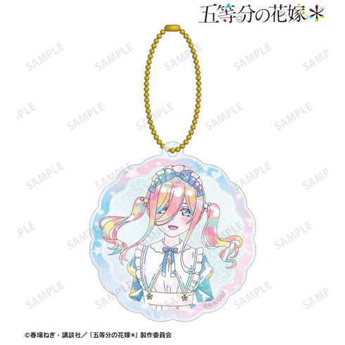 《五等分的新娘*》全新繪製 中野三玖 星空女僕版 Ani-Art KAWAII label 亮片壓克力鑰匙圈